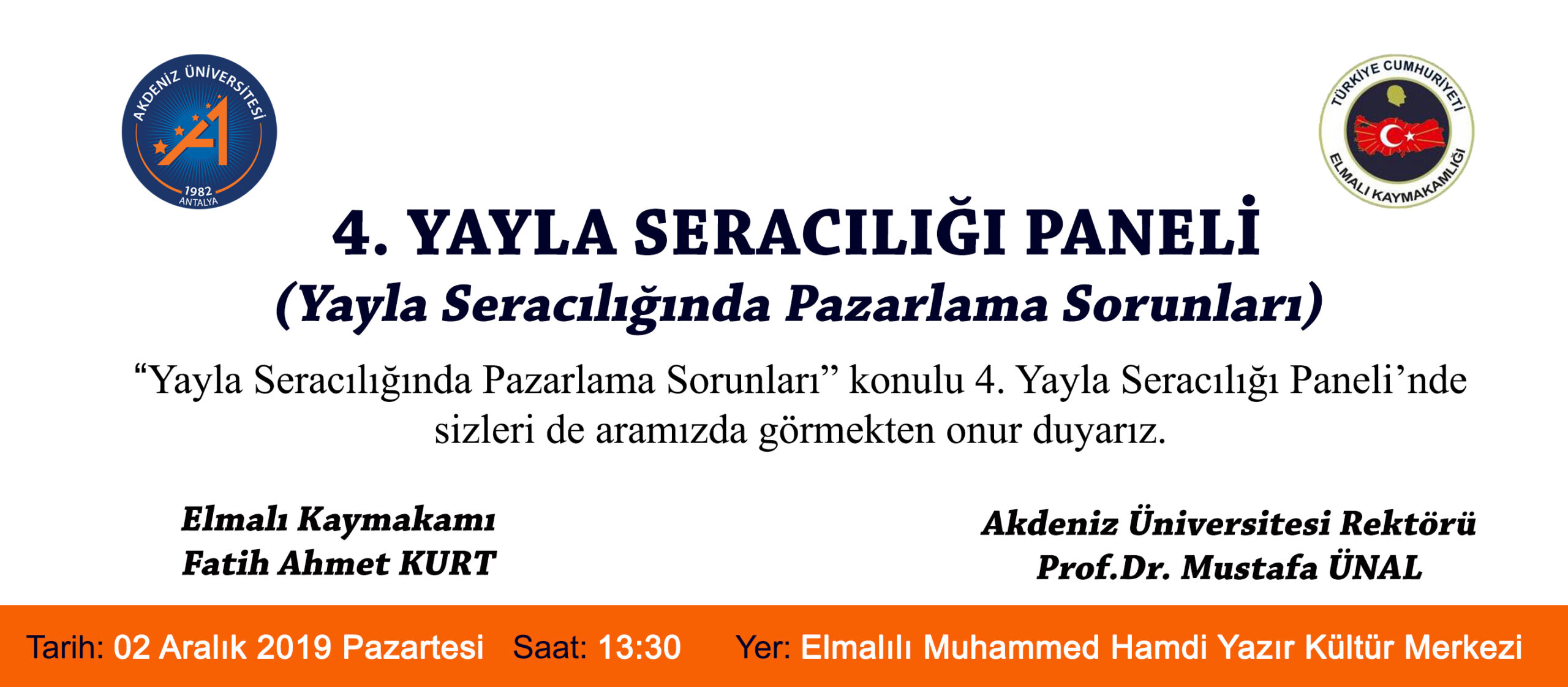 4.Yayla Seracılığı Paneline Davet